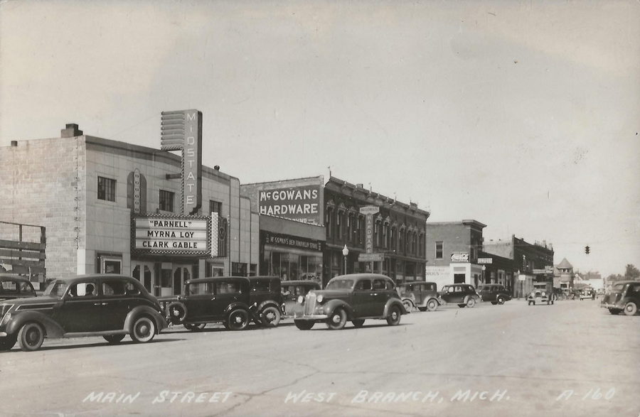 West Branch Cinema (Midstate Theater, Mid State Theater) - Historical Photo